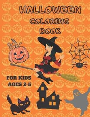 Halloween Coloring Book for Kids Ages 2-5