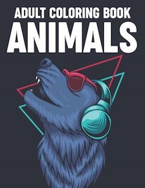 Adult Coloring Book Animals