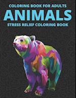 Coloring Book For Adults Animals Stress Relief Coloring Book