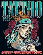 Tattoo: Adult Coloring Book Volume 2 | A Coloring Book for Adults Relaxation with Awesome Modern Tattoo Designs such as Skulls, Hearts, Roses and More