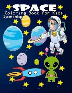 Space Coloring Book for Kids 3 Years and Up