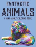 Fantastic Animals A Wild Adult Coloring Book