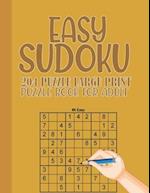 Easy Sudoku puzzle book for adults