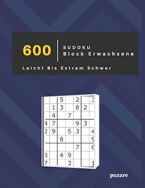 600 Sudoku Block Erwachsene Leicht Bis Extrem Schwer