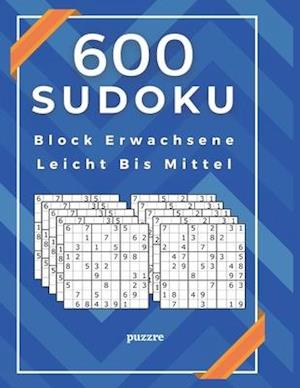 600 Sudoku Block Erwachsene Leicht Bis Mittel