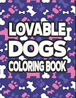 Lovable Dogs Coloring Book