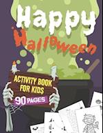 Halloween Activity Book for Kids Ages 4-8 Kindergarten