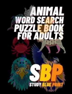 Animal Word Search Puzzle Book For Adults