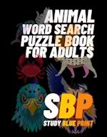 Animal Word Search Puzzle Book For Adults