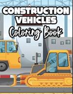 Construction Vehicles Coloring Book