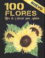 100 Flores Libro Colorear
