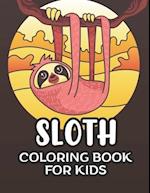 Sloth Coloring Book For Kids