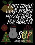 Christmas Word Search Puzzle Book For Adults