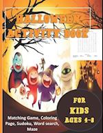 Halloween Activity Book for Kids Ages 4-8