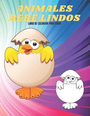 ANIMALES BEBÉ LINDOS - Libro De Colorear Para Niños