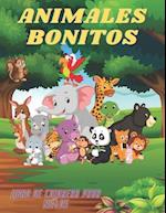 ANIMALES BONITOS - Libro De Colorear Para Niños