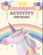 Coloring Activity Book For Girls