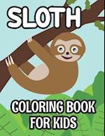 Sloth Coloring Book For Kids