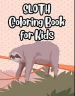 Sloth Coloring Book For Kids