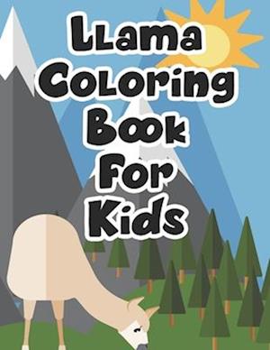 Llama Coloring Book For Kids