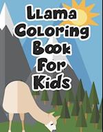 Llama Coloring Book For Kids