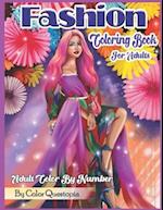 Fashion Coloring Book For Adults - Adult Color By Number