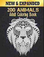 Adult Coloring Book New Animals