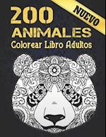 200 Animales Libro de Colorear Nuevo