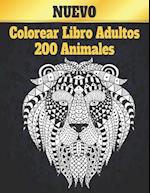 200 Animales Libro Colorear