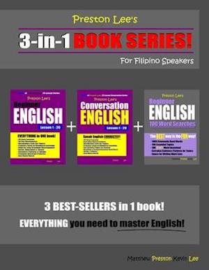 Preston Lee's 3-in-1 Book Series! Beginner English, Conversation English Lesson 1 - 20 & Beginner English 100 Word Searches For Filipino Speakers