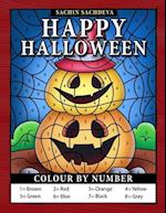 Happy Halloween Colour by Number