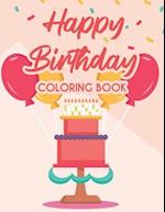 Happy Birthday Coloring Book