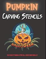 Pumpkin Carving Stencils: 50 Fun Stencils For All Ages and Skills (Halloween Crafts) 