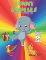 FUNNY ANIMALS - Coloring Book For Kids