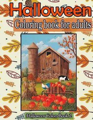 Halloween coloring book for adults