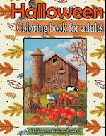Halloween coloring book for adults