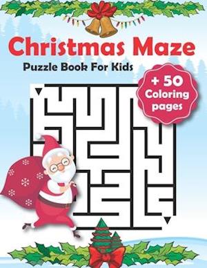 Christmas Maze Puzzle Book For Kids