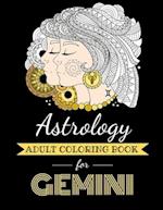 Astrology Adult Coloring Book for Gemini