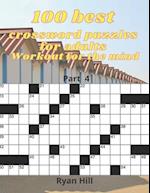 100 best crossword puzzles for adults: Workout for the mind 