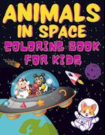 ANIMALS IN SPACE Coloring Book For Kids