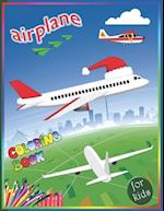 Airplane Coloring Book For Kids