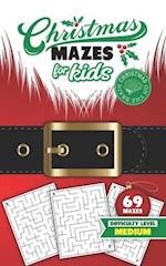 Christmas Mazes for Kids 69 Mazes Difficulty Level Medium