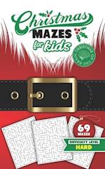 Christmas Mazes for Kids 69 Mazes Difficulty Level Hard