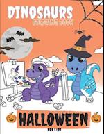 Halloween Dinosaurs Coloring Book For Kids