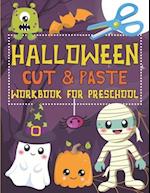 Halloween Cut & Paste Workbook for Preschool