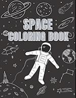 Space Coloring Book: Explore and Learn Cosmos | Filled with Planets, Astronauts, Space Ships, Rockets and more | +31 Educational Astronomy Facts 