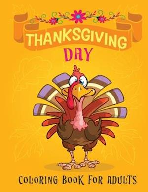 thanksgiving day coloring book for adults