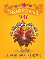 thanksgiving day coloring book for adults