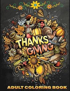 Thanksgiving adult coloring book