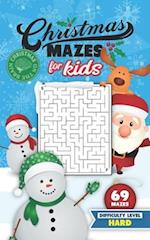 Christmas Mazes for Kids 69 Mazes Difficulty Level Hard